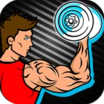 dumbbell workout exercise android application logo